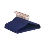 Amazon Basics - Confezione da 50 grucce sottili con superficie antiscivolo in velluto - Blu/Oro rosa