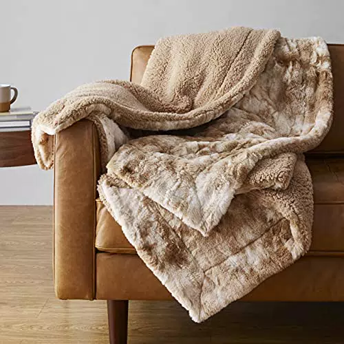 Amazon Basics, Coperta in sherpa e pelliccia sintetica morbida
