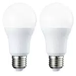 Amazon Basics Lampadina LED E27, 10.5W, Luce Bianca Calda - Pacco da 2
