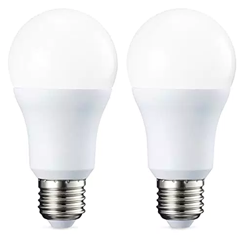 Amazon Basics Lampadina LED E27, 10.5W, Luce Bianca Calda - Pacco da 2