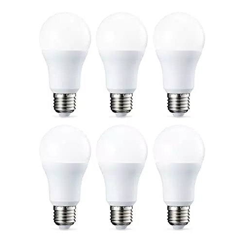 Amazon Basics Lampadina LED E27, 10.5W, Luce Bianca Calda, Pacco da 6