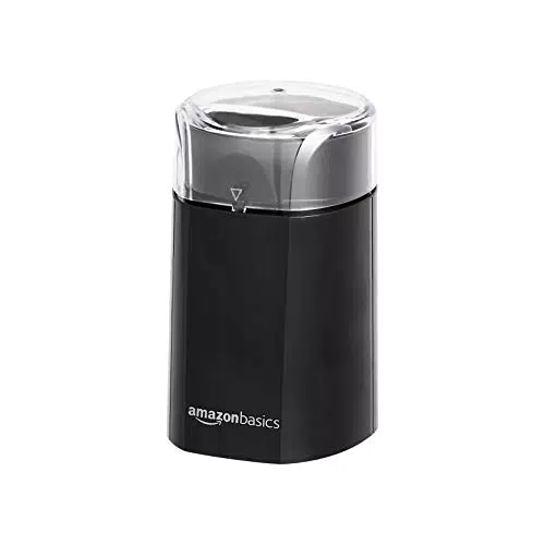 Amazon Basics Macinacaffè elettrico, nero