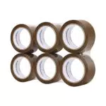 Amazon Basics - Nastro adesivo per imballaggio, 48 mm x 66 m, confezione da 6 rotoli
