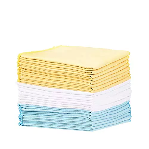 Amazon Basics - Panni in pelle scamosciata, confezione da 24