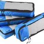 Amazon Basics - Set da 4 cubi organizzatori, misura sottile