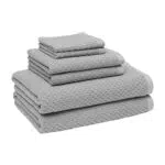 Amazon Basics, Set di asciugamani da bagno testurizzati resistenti agli odori