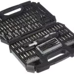 Amazon Basics - Set di punte per cacciavite, in acciaio, 151 pezzi