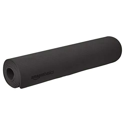 Amazon Basics - Tappetino da yoga in TPE, nero