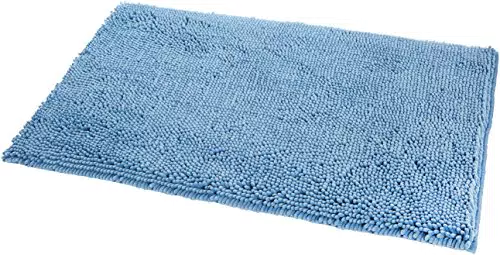 Amazon Basics - Tappeto da bagno in microfibra, a pelo lungo