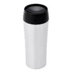 Amazon Basics Tazza da Viaggio in Acciaio Inox, Isolata Tazza di Caffè con Sipper 360 Gradi