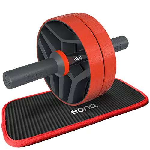 Amazon Brand - Eono - Ab Roller Addominali Multi-Funzione con Tappetino Perfetto per Esercizi degli Addominali