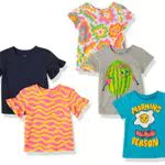 Amazon Essentials Top a Maglietta a Maniche Corte Bambine e Ragazze