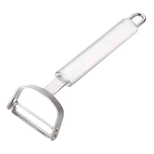 AmazonCommercial - Pelaverdure in acciaio inox, lama orizzontale