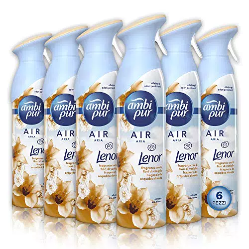 Ambi Pur Orchidea Dorata Deodorante per Ambienti Spray, 6 x 300 ml