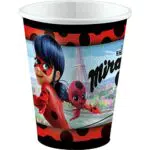 amscan - Bicchieri Miraculous, 8 Pezzi
