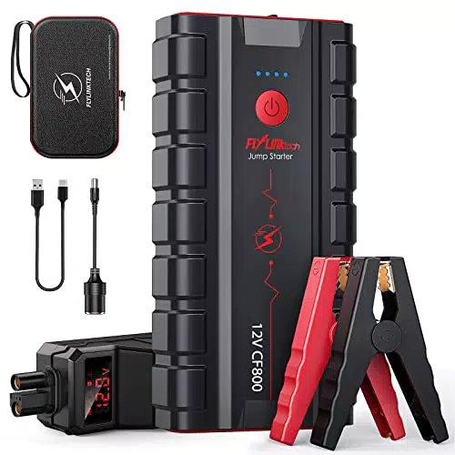 Avviatore di emergenza per auto FLYLINKTECH Carica rapida 3.0 USB LED incorporato