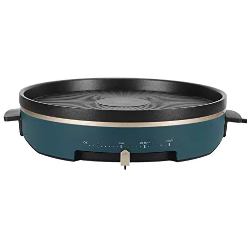 AYNEFY - Grill e pentola elettrica, piastra in ghisa antiaderente