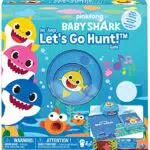 BABY SHARK gioco di società Let's Go Hunt con pulsante sonoro che riproduce la famosissima melodia