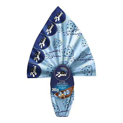 BACI PERUGINA Uovo di Pasqua Cioccolato al Latte con Sorpresa e 4 Cioccolatini 265 g
