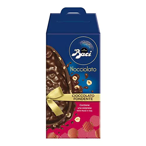 BACI PERUGINA Uovo di Pasqua Nocciolato Cioccolato Fondente Extra con Sorpresa 370g