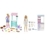 Barbie - Playset Mercato Frutta e Verdura con bambola bionda
