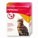 Beaphar FIPROtec Antiparassitario per Gatti, Protegge da Pulci e Zecche - In Confeziona da 3 Pipette