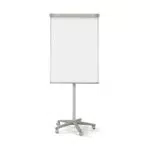 Bi-Office Lavagna a Fogli Mobili Portatile Con Cornice Grigia e superficie magnetica