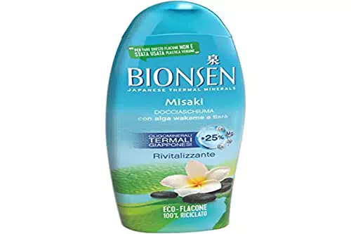 Bionsen Doccia Shampo Misaki con Alga Wakame, Tiarè e Oligominerali Termali Giapponesi, 250 ml