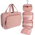 Borse da toilette, custodie per cosmetici da viaggio, set di organizer per doccia sospeso (Rosa)