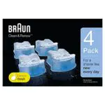 Braun Clean & Renew 4 Cartucce con Soluzione Detergente al Limone per le stazioni di ricarica Braun SmartCare e Clean & Charge