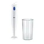 Braun Frullatore a Immersione MQ10.001PWH + Bicchiere graduato 600ml