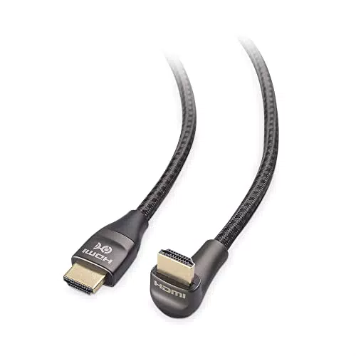 Cable Matters Cavo HDMI Ultra HD 8K da 48 Gbps ad angolo retto in Nero - 2 metri
