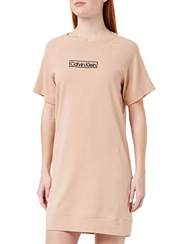 Calvin Klein Camicia da Notte S/S, Clay
