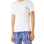 Calvin Klein Corto S/S Set di Pigiama, Wht Top/Collage LG Print_CLEMS BTM