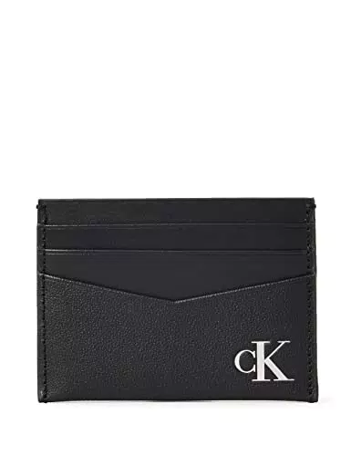 Calvin Klein Jeans Cartellino Argento Mono 6cc, Accessori da Viaggio-Portafoglio bi-Fold Uomo