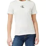 Calvin Klein Monologo Slim Fit Tee Altri Top in Maglia