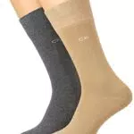 Calvin Klein Socks CK Men Sock 2P CALZINO CLSSC, tavertine