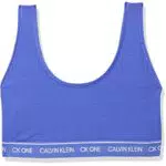 Calvin Klein Unlined Bralette Reggiseno, Blue Iris