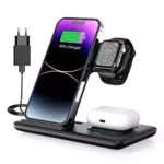 Caricatore wireless 3 in 1, stazione di ricarica induttiva pieghevole