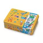 Carioca Color Box, 100 Pennarelli Lavabili per Bambini in Scatola di Latta Gialla