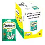 Catisfactions Snack per Gatto, Stuzzicante Tacchino, 6 Confezioni da 60 g