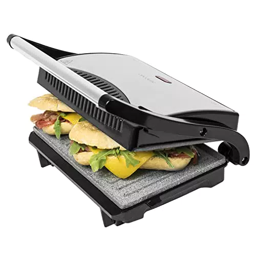 Cecotec Rock’nGrill - Grill elettrico, rivestimento in pietra RockStone