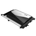 Cecotec Rock'nGrill Macchina per panini completamente aperta: grill elettrico