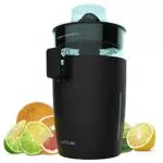 Cecotec - Spremiagrumi elettrico Zitrus TowerAdjust Easy Black Inox - 350 W di potenza