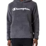 Champion Polar, Felpa con cappuccio Uomo, Grigio Ferro
