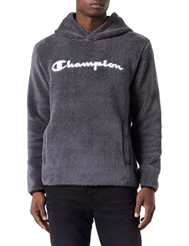 Champion Polar, Felpa con cappuccio Uomo, Grigio Ferro