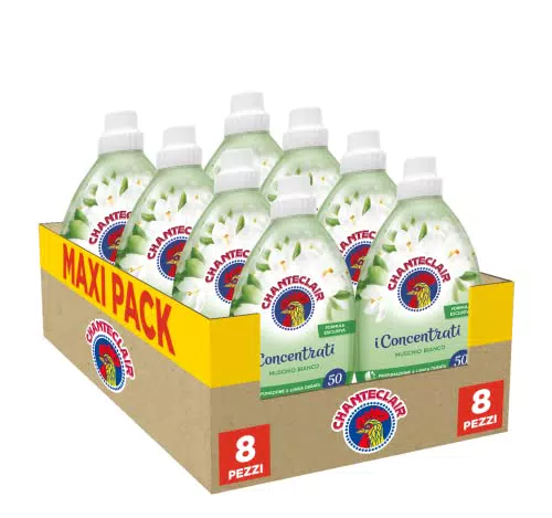 Chanteclair Ammorbidente i Concentrati Muschio Bianco - 8 confezioni da 1000ml