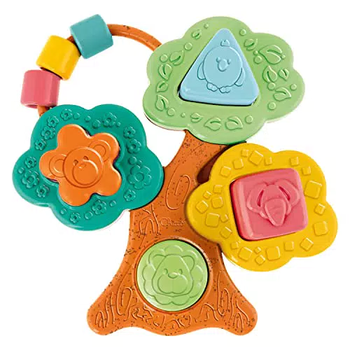 Chicco Baobab Forme e Incastri, Gioco a Incastro a Forma di Albero con 4 Forme Geometriche Colorate
