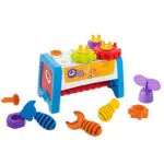 Chicco Cassetta degli Attrezzi 2 in 1, Banco da Lavoro per Bambini con Attrezzi Giocattolo