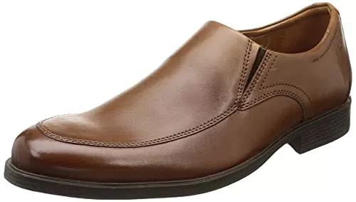 Clarks Whiddon Step, Mocassini Uomo, Dark Tan Leather